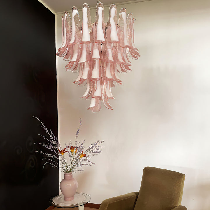 Mid Century Petals Murano Chandelier