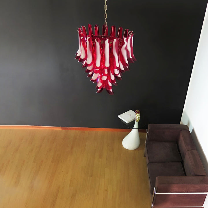 Mid Century Petals Murano Chandelier