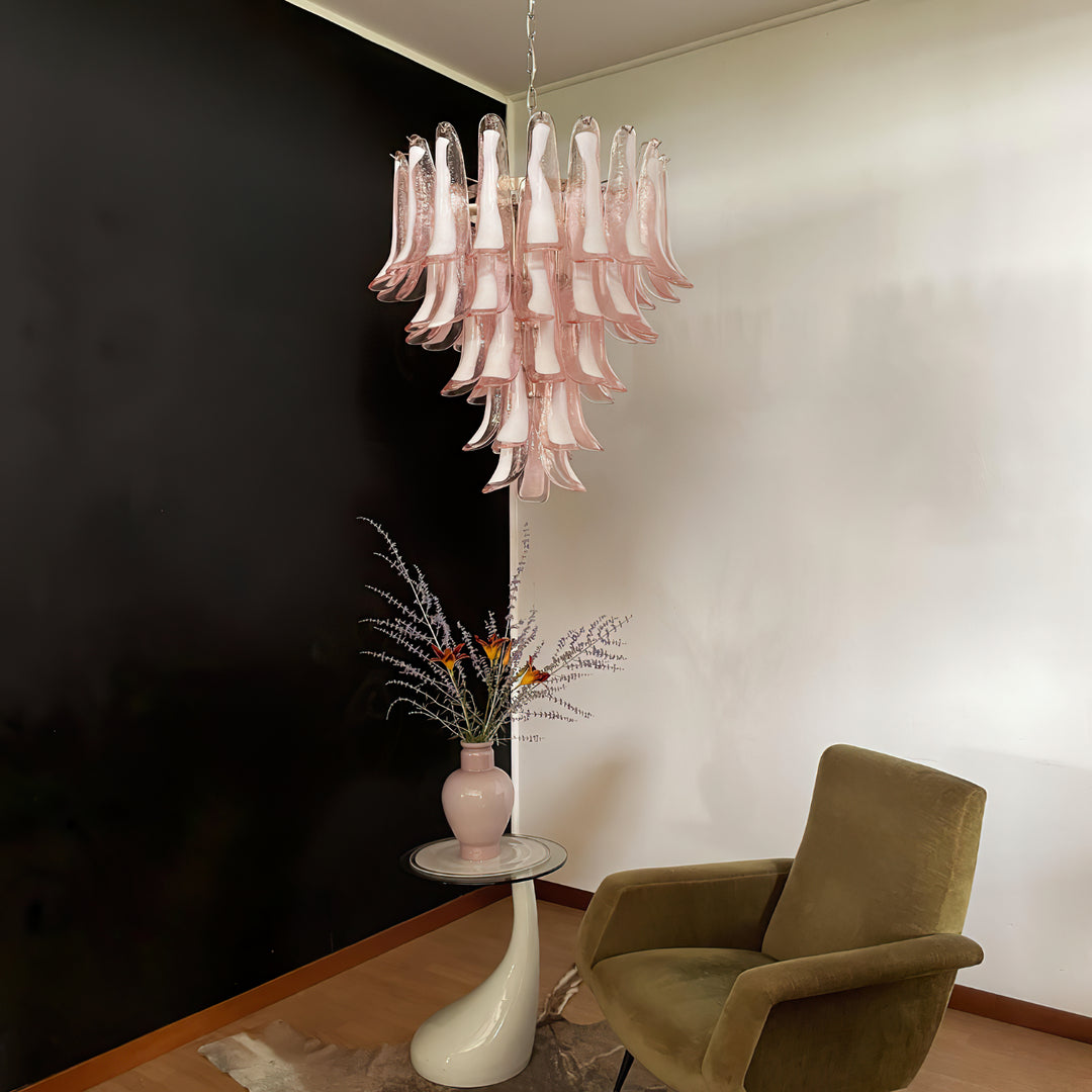 Mid Century Petals Murano Chandelier