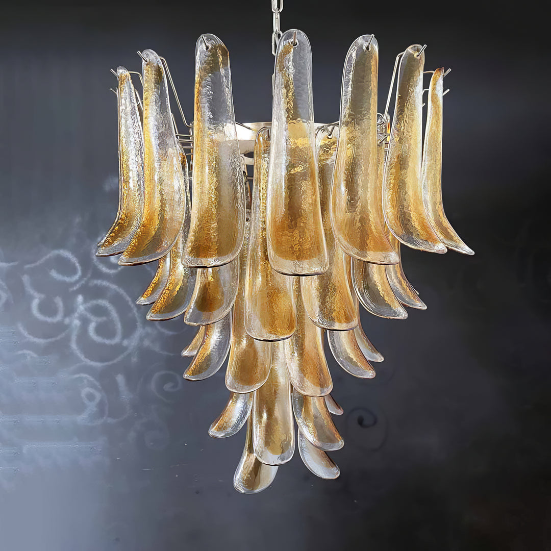 Mid Century Petals Murano Chandelier