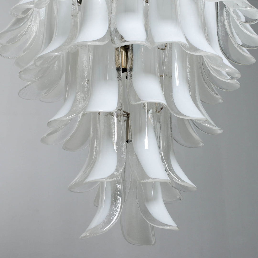 Mid Century Petals Murano Chandelier