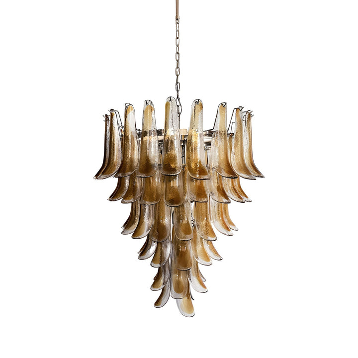 Mid Century Petals Murano Chandelier