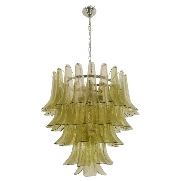 Mid Century Petals Murano Chandelier