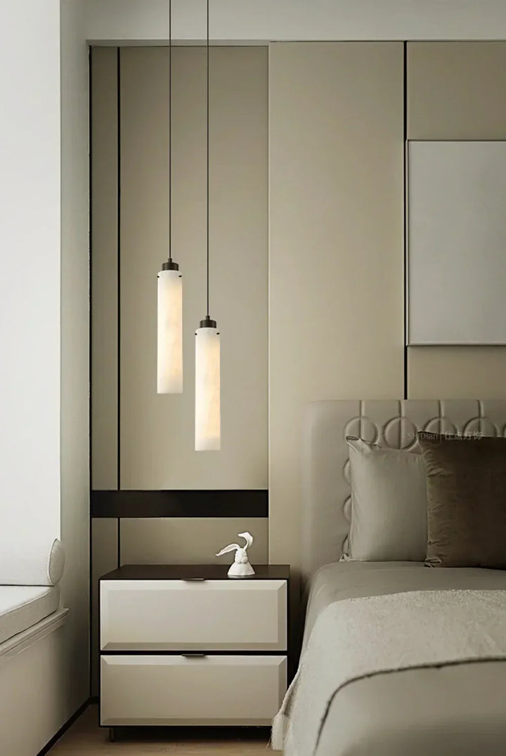 Cylinder Alabaster Pendant Lamp