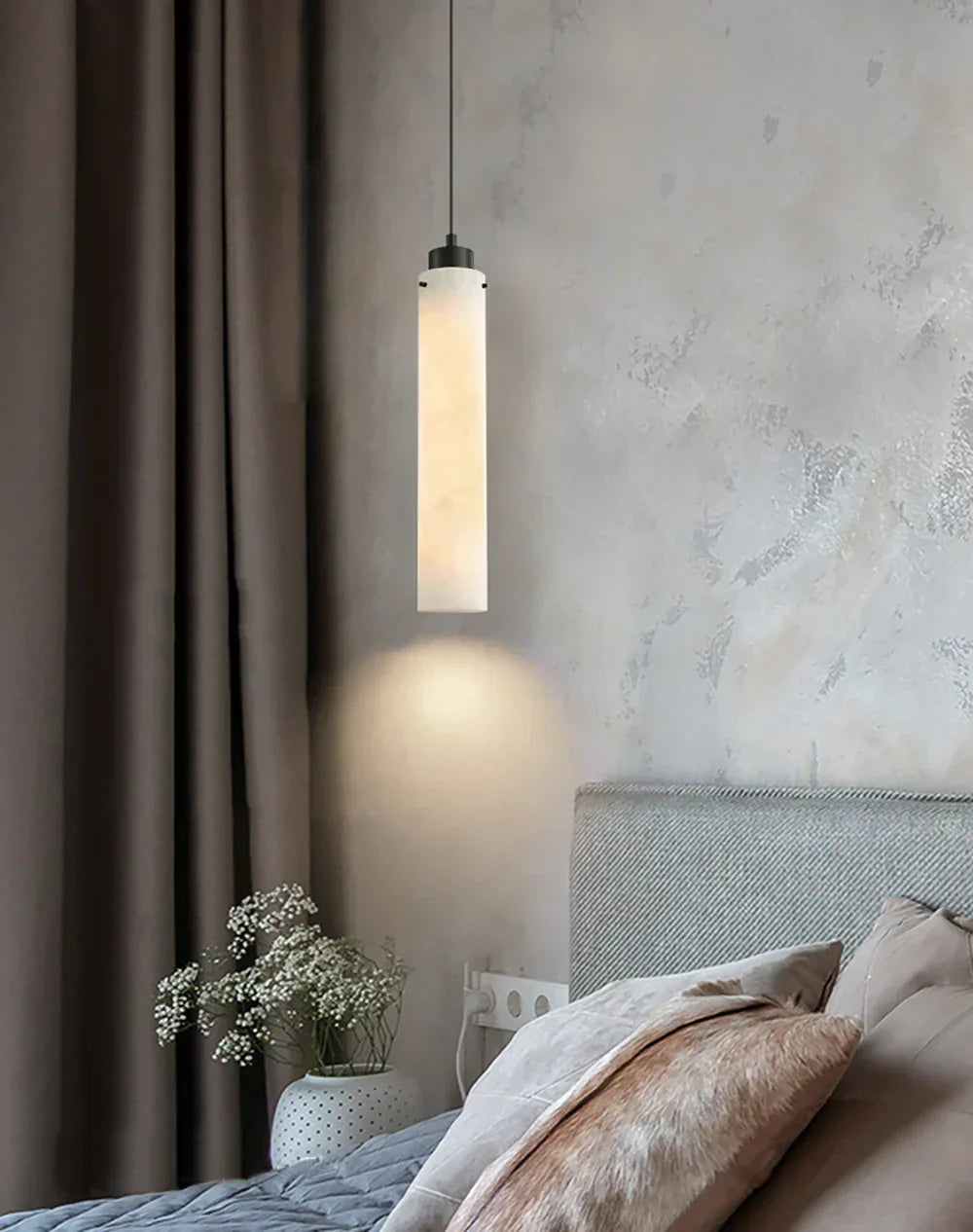 Cylinder Alabaster Pendant Lamp