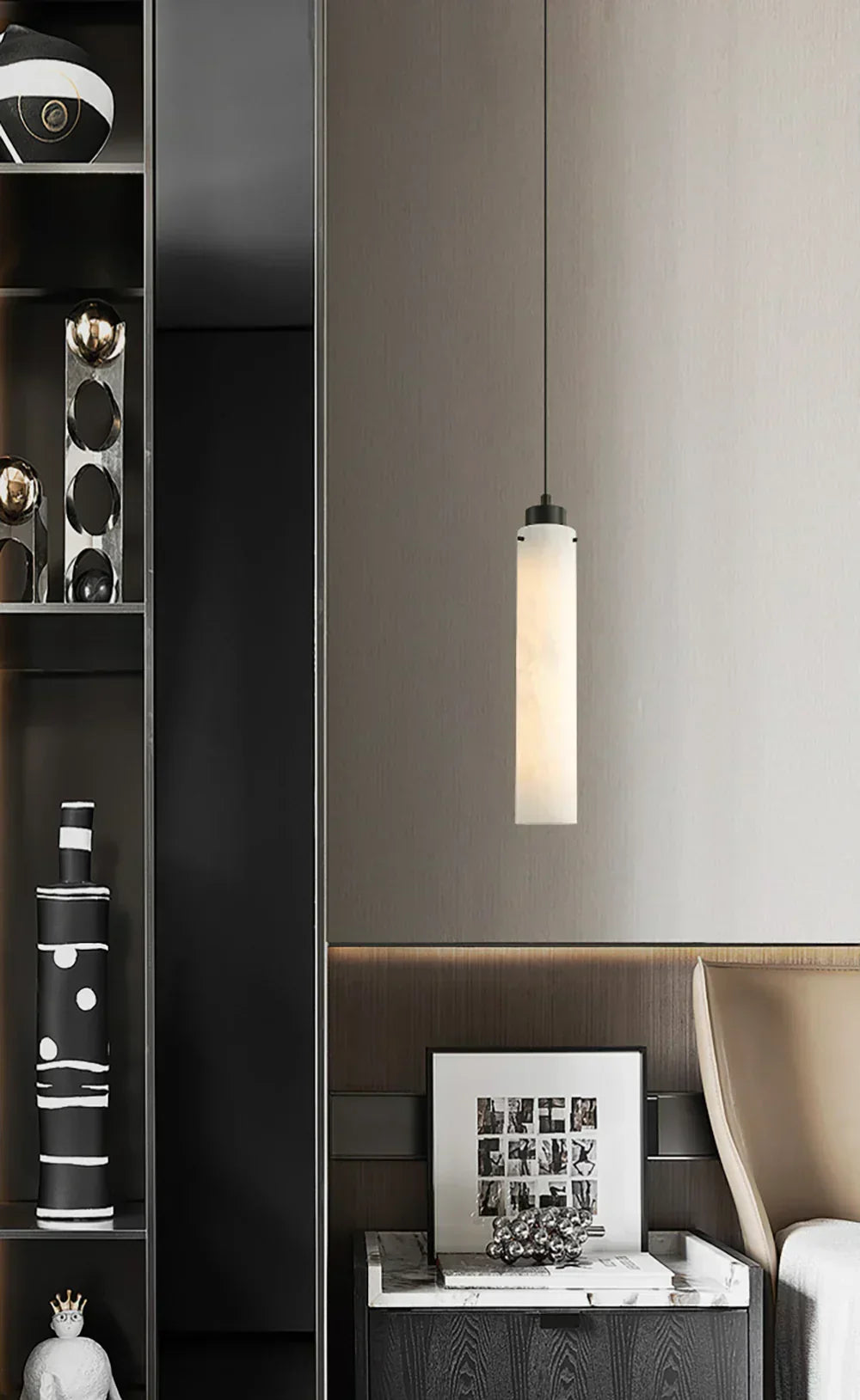 Cylinder Alabaster Pendant Lamp