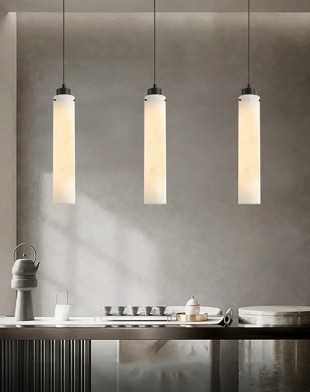 Cylinder Alabaster Pendant Lamp