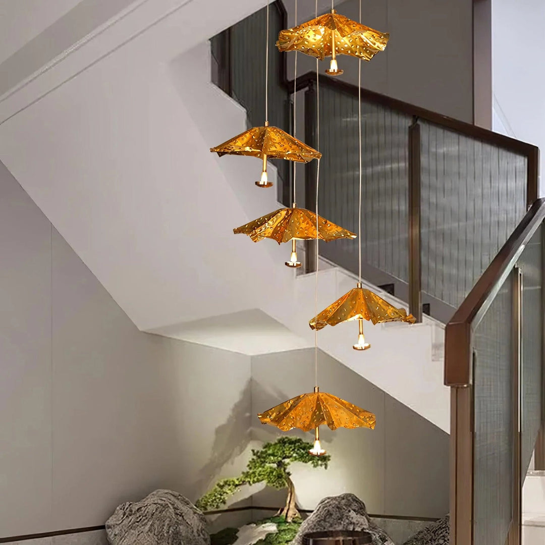 Modern Livra Chandelier - view 2 | Woorglamp