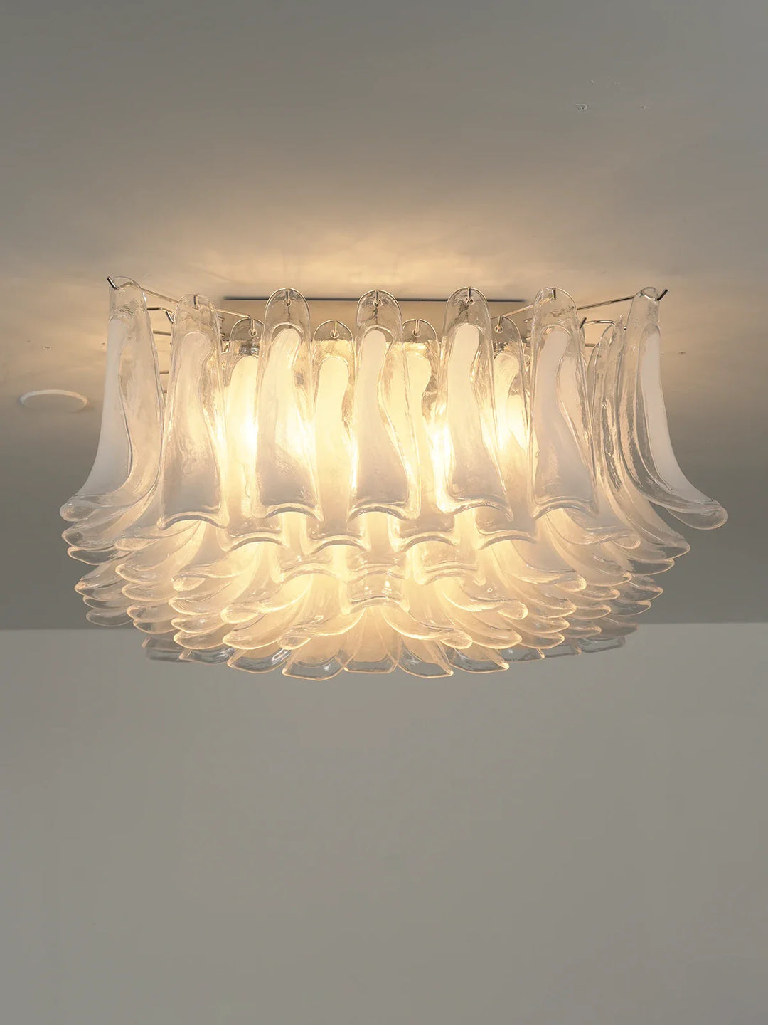 Murano Style Glass Petal Ceiling Light - view 14 | Woorglamp
