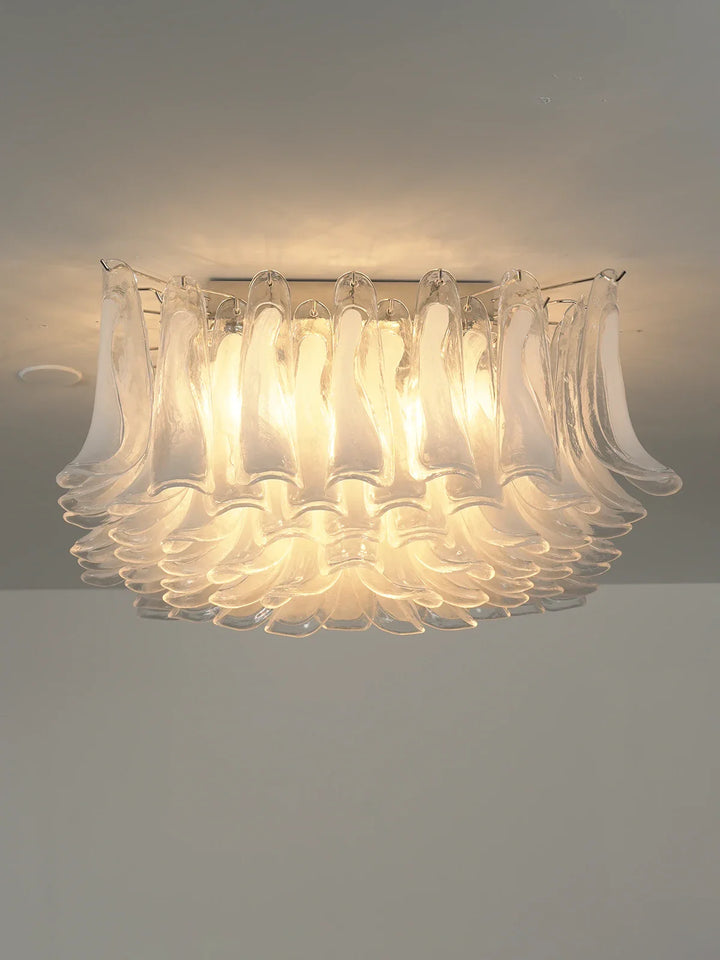 Murano Style Glass Petal Ceiling Light - view 14 | Woorglamp