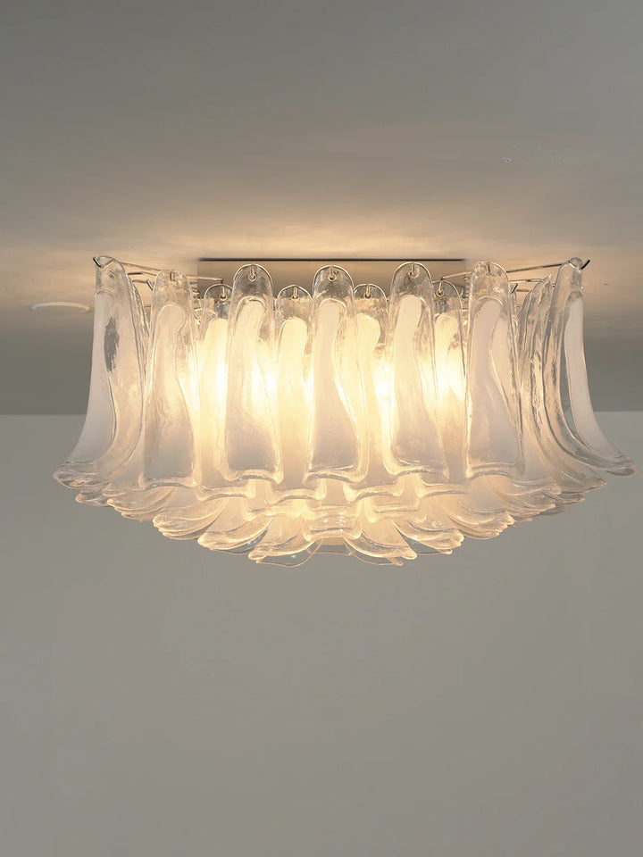 Murano Style Glass Petal Ceiling Light - view 13 | Woorglamp