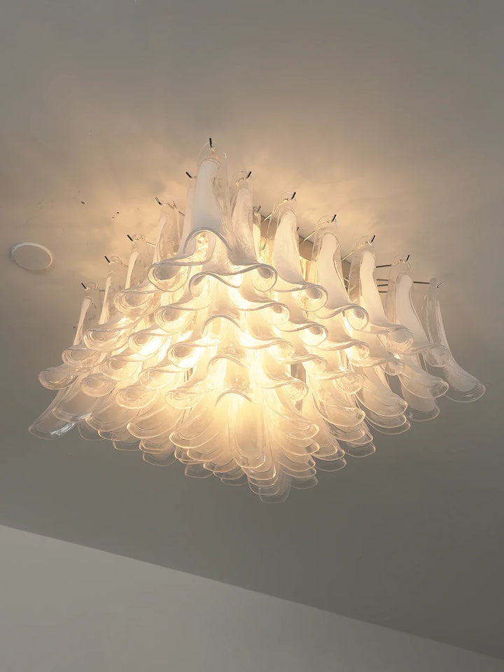 Murano Style Glass Petal Ceiling Light - view 16 | Woorglamp