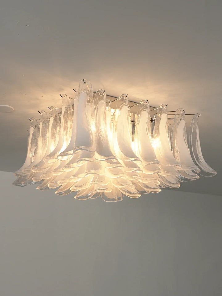 Murano Style Glass Petal Ceiling Light - view 18 | Woorglamp