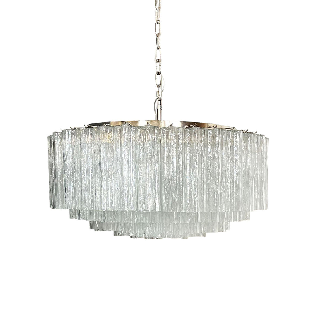 Murano Large Glass Tube Chandelier