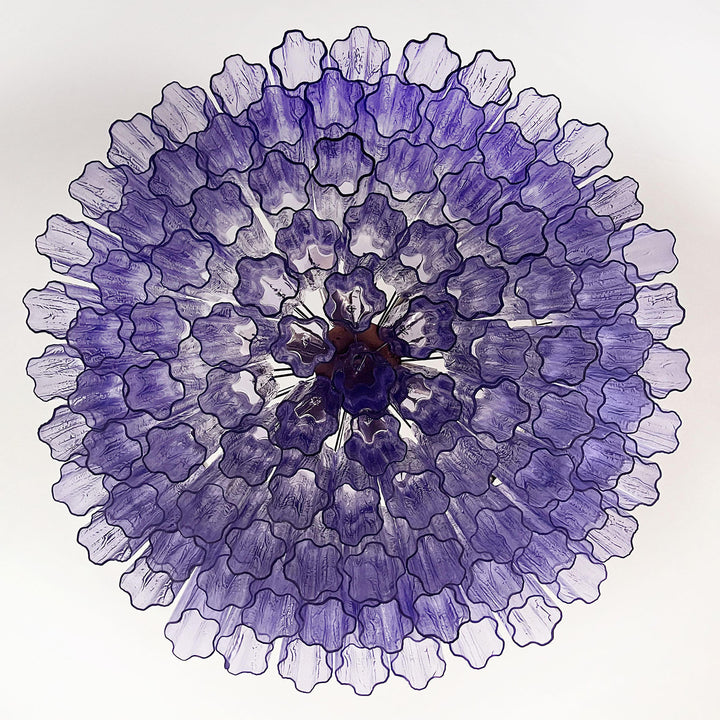Murano Large Glass Tube Chandelier