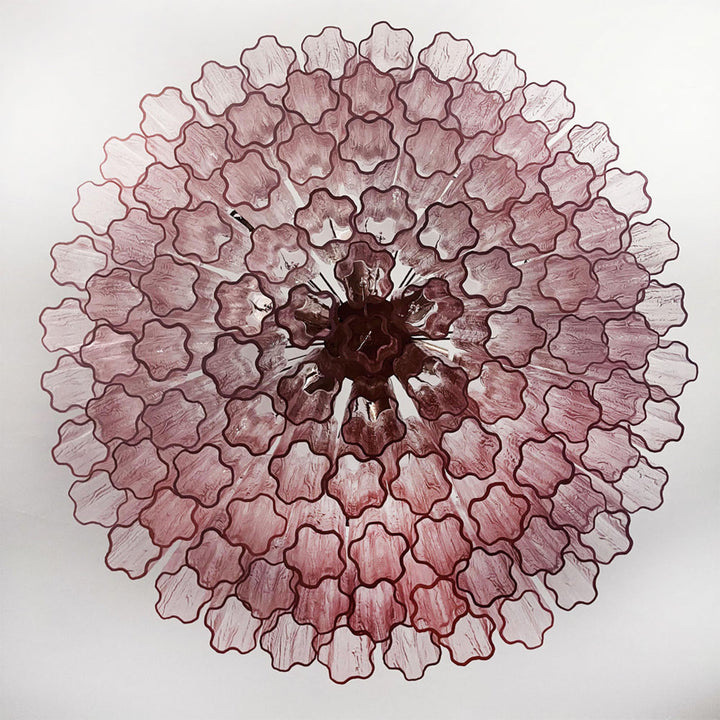 Murano Large Glass Tube Chandelier
