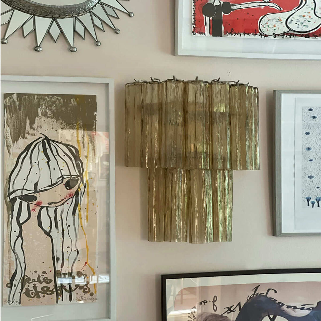 Murano Tubes Glass Wall Lamp