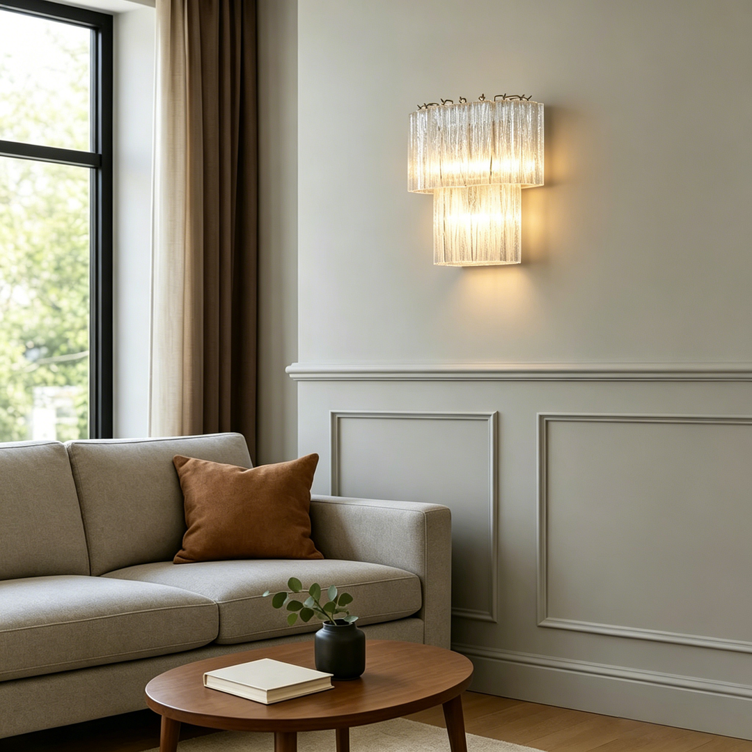Murano Tubes Glass Wall Lamp