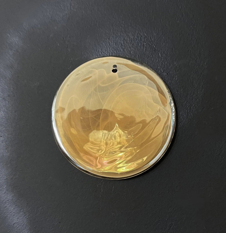 Gold Disk Glass Round Chandelier - view 23 | Woorglamp