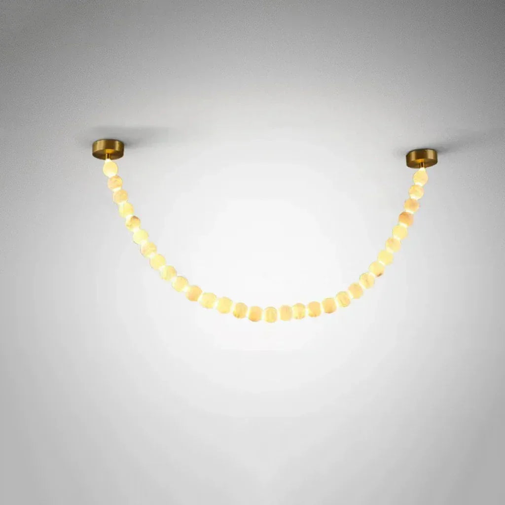 Pearl Alabaster Necklace Chandelier