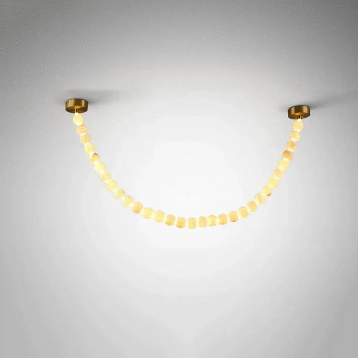 Pearl Alabaster Necklace Chandelier