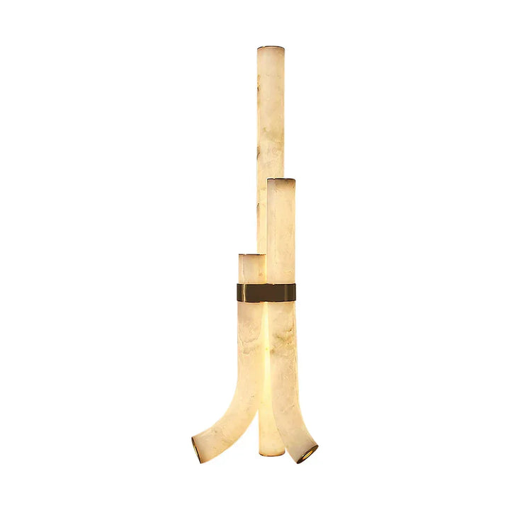 Piped Alabaster Floor Lamp - view 21 | Woorglamp