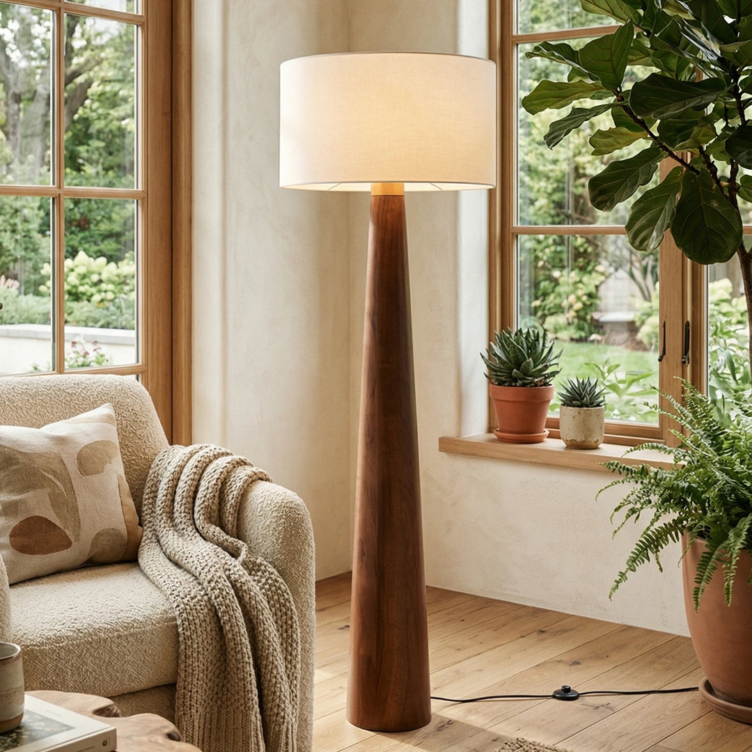 Tapered_Wood_Floor_Lamp_in_Sunlit_Living_Area_Woorglamp