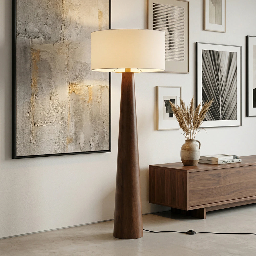 Wooden_Tapered_Floor_Lamp_in_Modern_Living_Room_Woorglamp