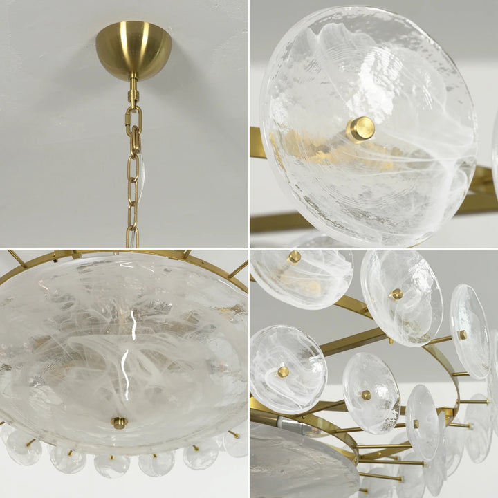 Orange_Amber_Glass_Disc_Chandelier_Ceiling_Mount_Woorglamp