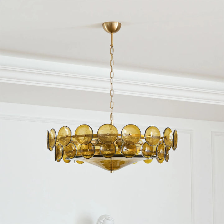 Clear_Glass_Disc_Chandelier_Minimalist_Ceiling_Mount_Woorglamp