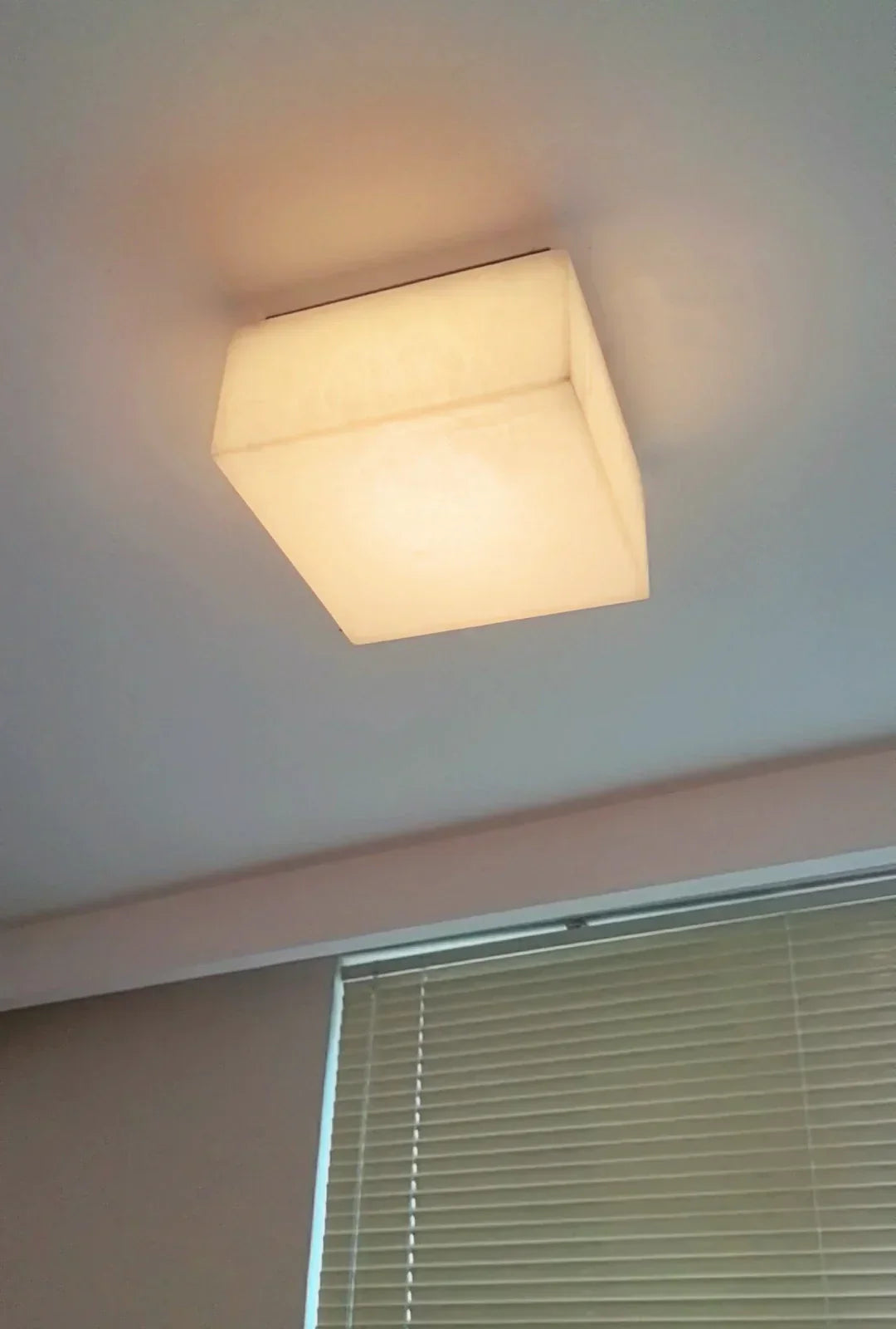 Alabaster Rivage Square Ceiling Lamp