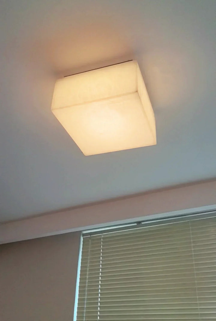 Alabaster Rivage Square Ceiling Lamp