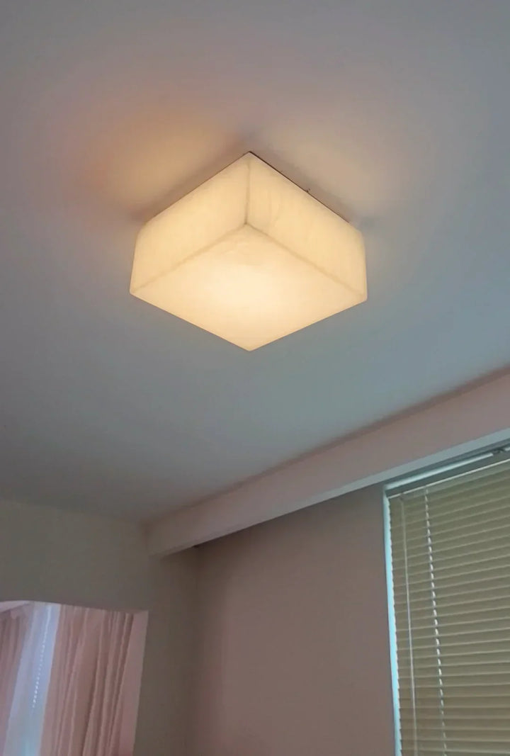 Alabaster Rivage Square Ceiling Lamp