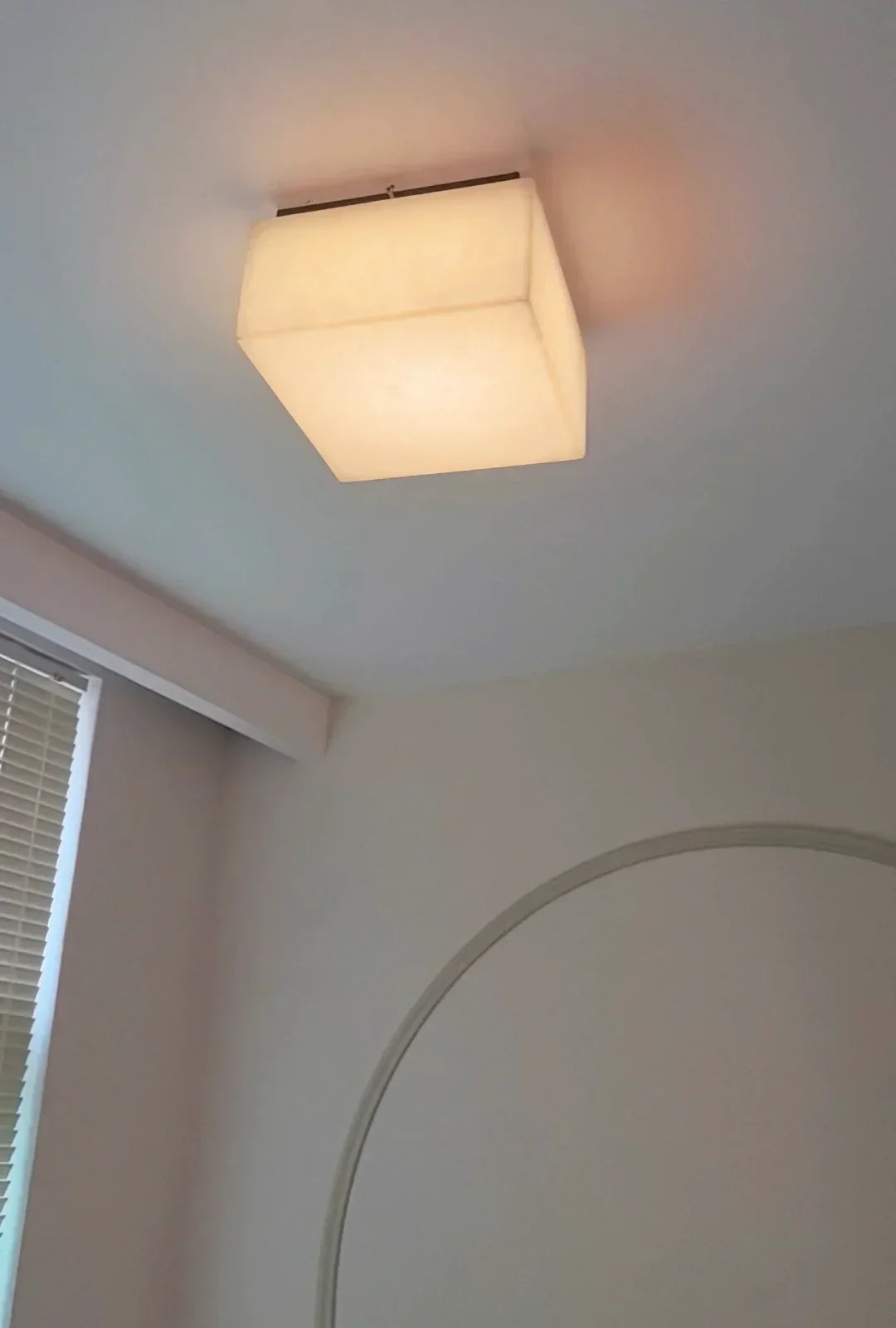 Alabaster Rivage Square Ceiling Lamp
