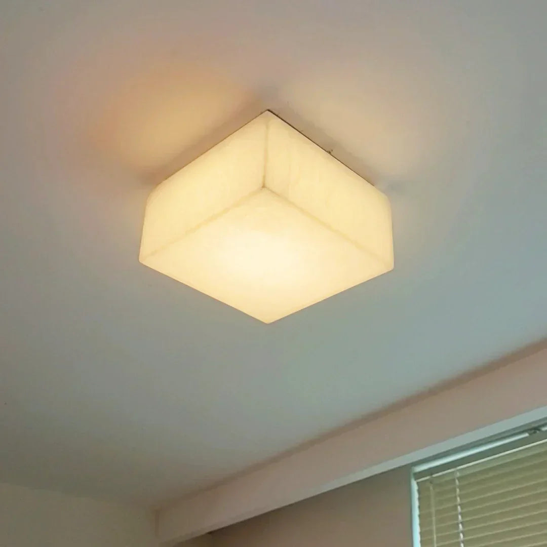 Alabaster Rivage Square Ceiling Lamp