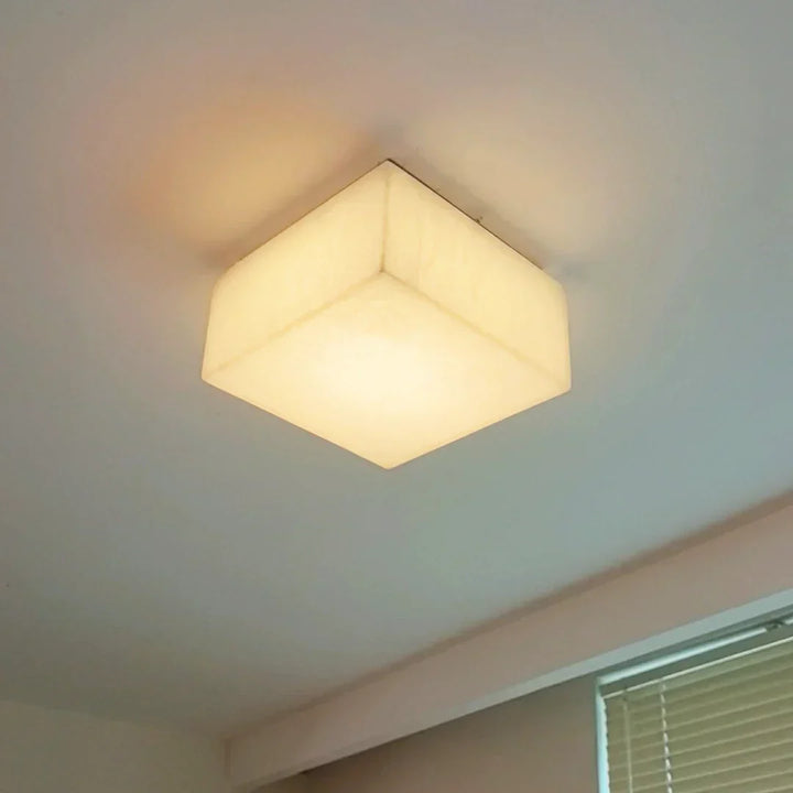 Alabaster Rivage Square Ceiling Lamp