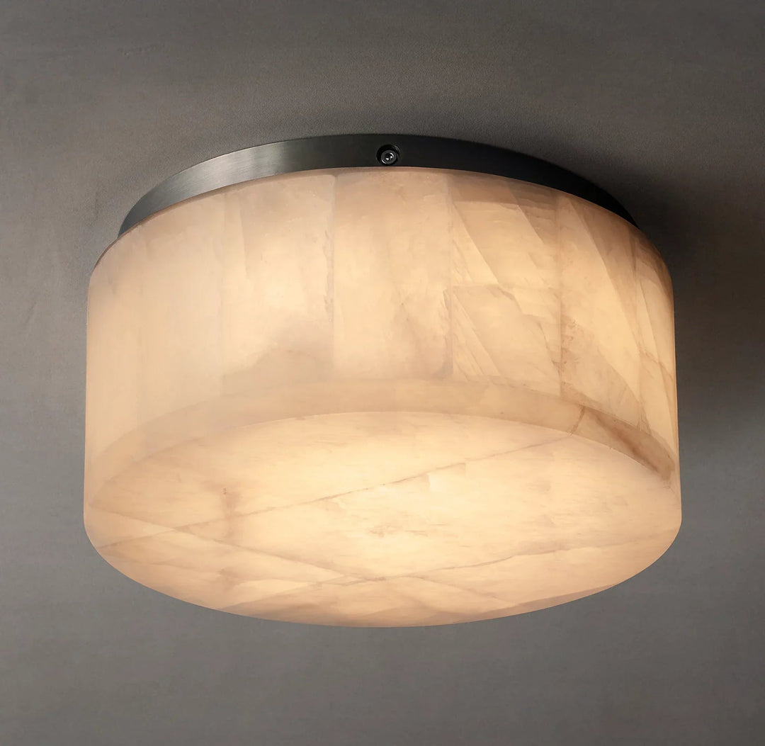 Round Rivage Alabaster Ceiling Lamp