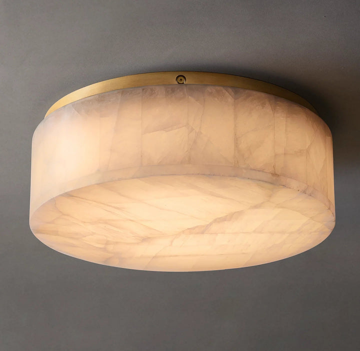 Round Rivage Alabaster Ceiling Lamp