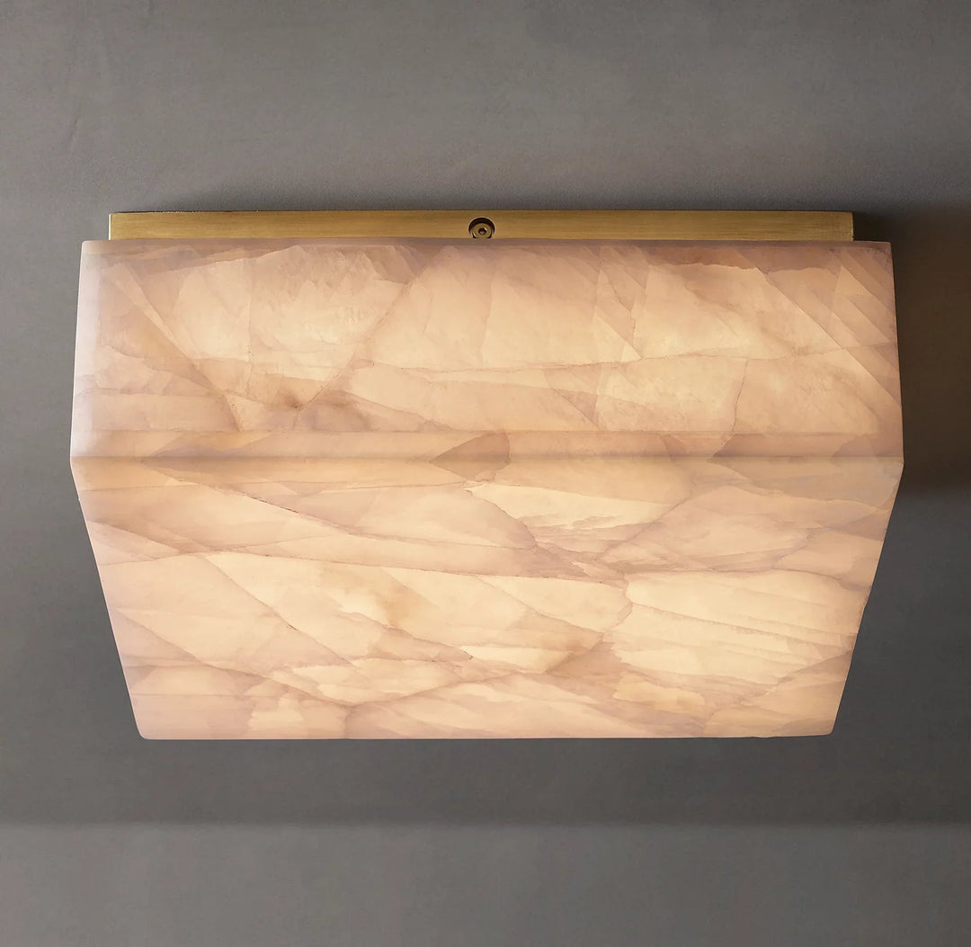 Alabaster Rivage Square Ceiling Lamp