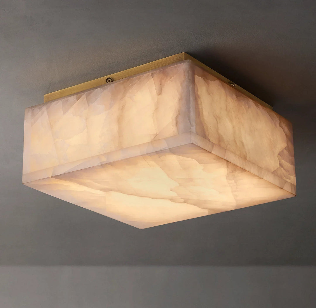 Alabaster Rivage Square Ceiling Lamp