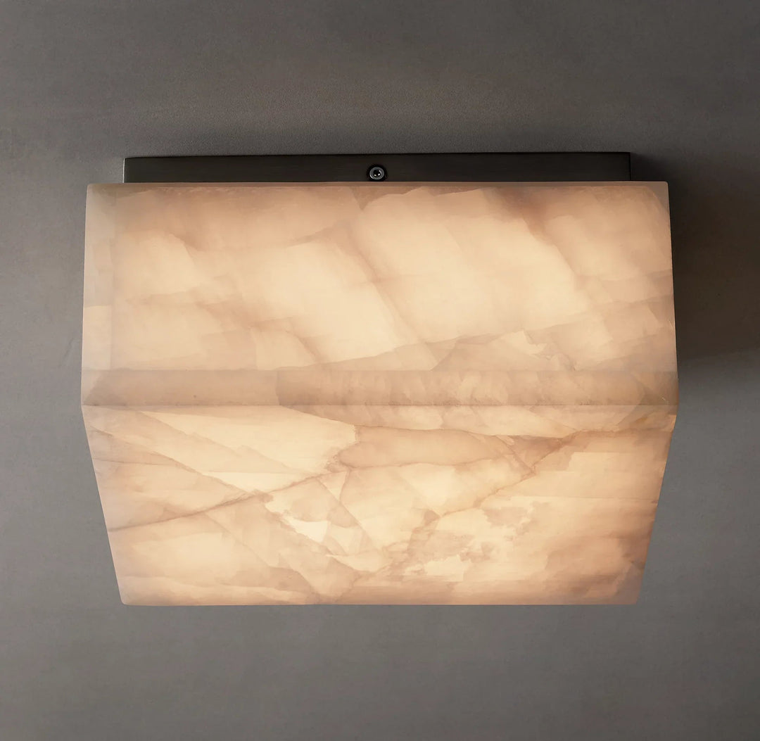 Alabaster Rivage Square Ceiling Lamp
