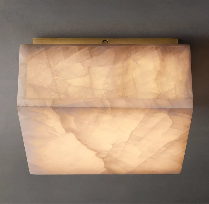 Alabaster Rivage Square Ceiling Lamp