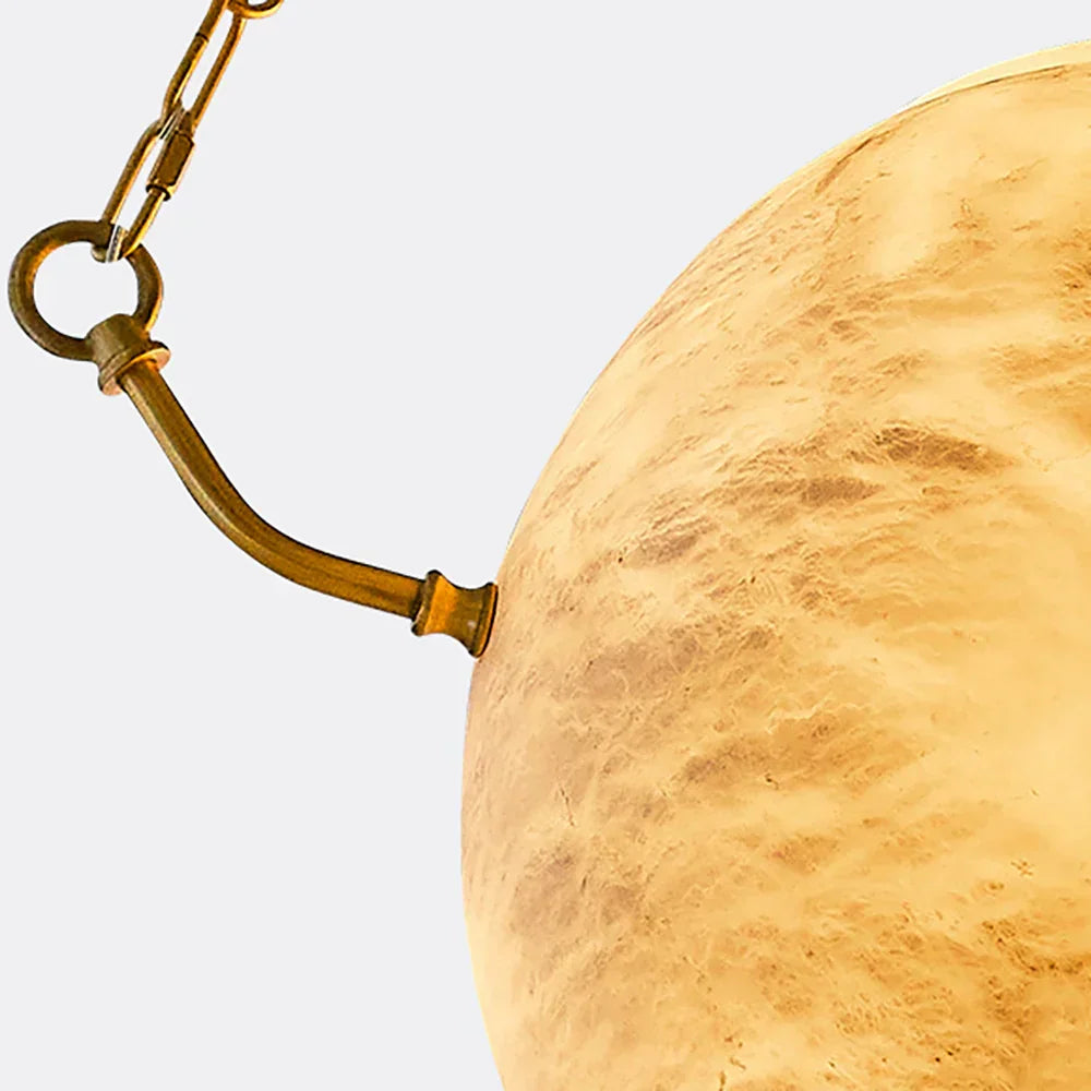 Sphere Atlas Alabaster Pendant Lamp