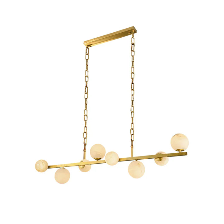 Spherical Tagliato Alabaster Chandelier