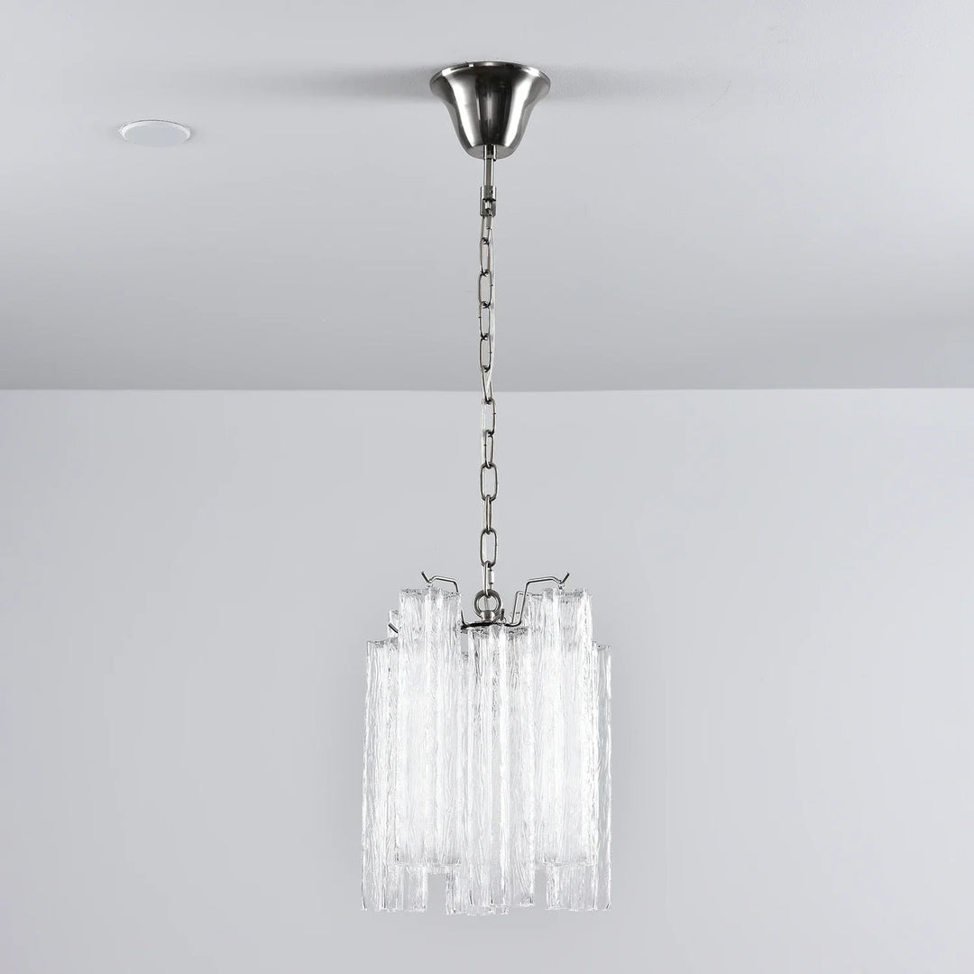 Star-Shaped Addis Ribbed Glass Chandelier