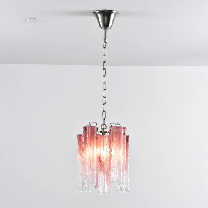 Star-Shaped Addis Ribbed Glass Chandelier