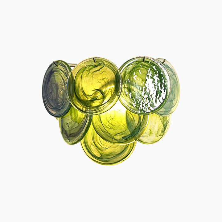 Tiered Murano Glass  Wall Lamp