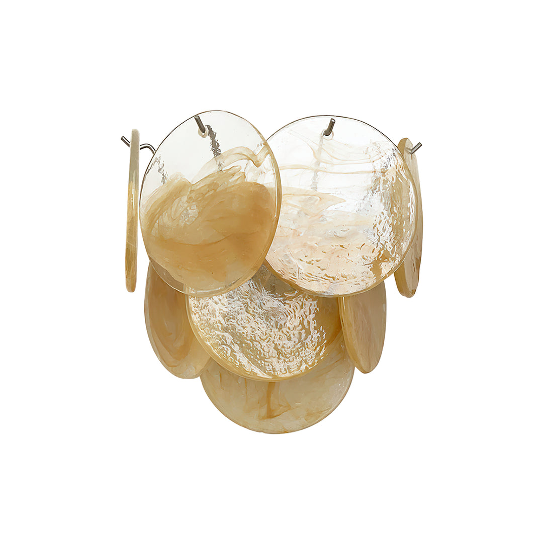 Tiered Murano Glass  Wall Lamp