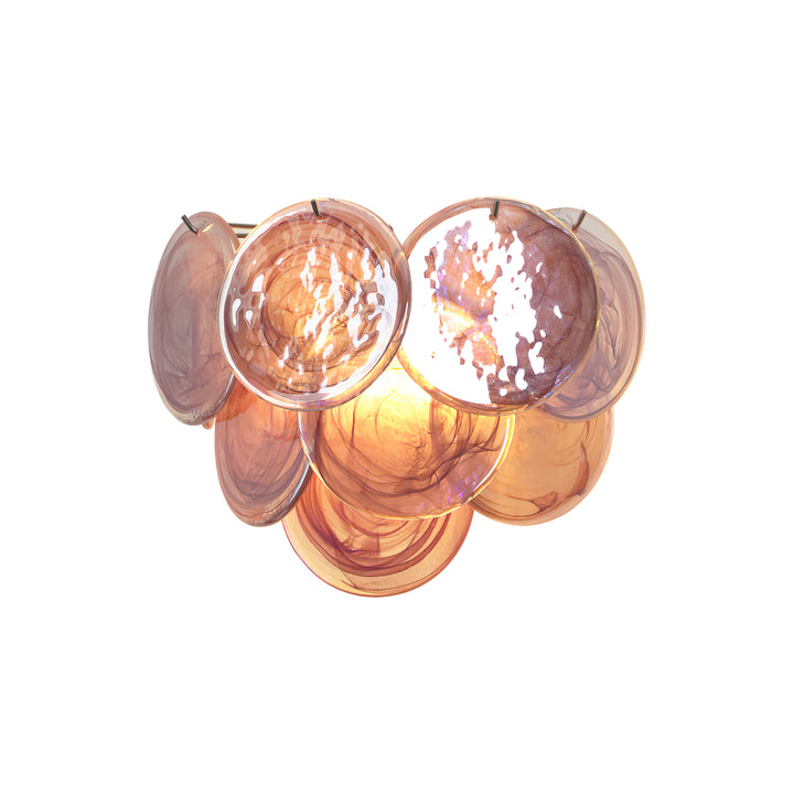 Tiered Murano Glass  Wall Lamp