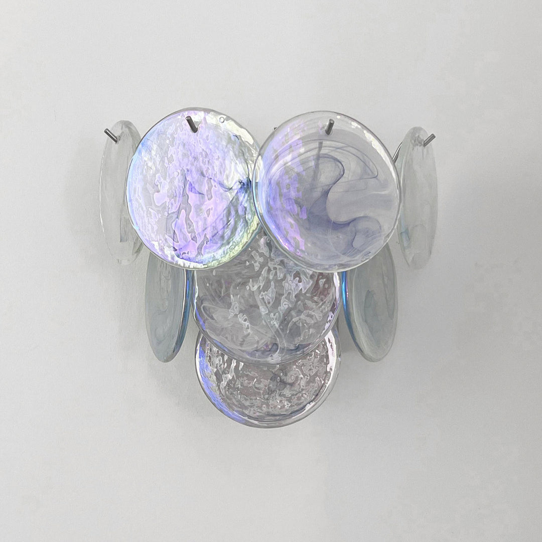Tiered Murano Glass  Wall Lamp